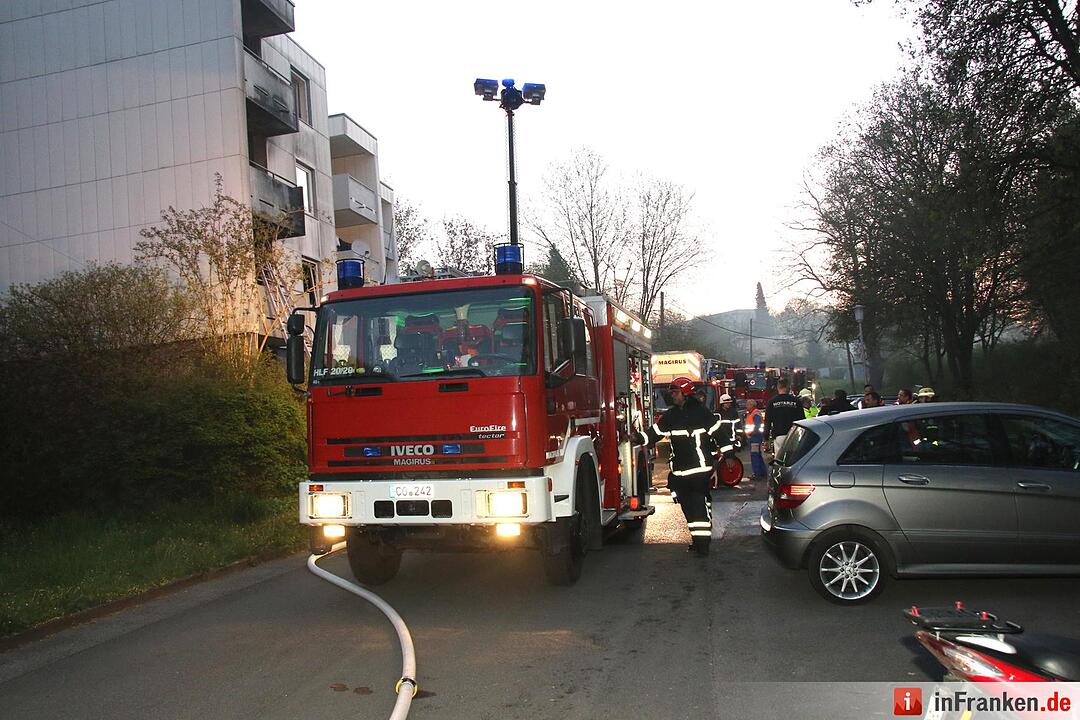 Brand in Mehrfamilienhaus in Coburg