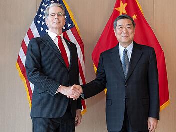 Chinas Vize-Ministerpr&auml;sident Lifeng in den USA
