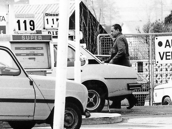 Bei der Veranstaltung des Foto-Creativ-Kreises Ebern ist am kommenden Sonntag ein Vortrag &uuml;ber Eberner Originale geplant, hier die Tankstelle Eiersheim.  Foto: Steffen Schanz