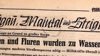 Vor 50 Jahren berichtet Hein Vogel aus Zeil von dem Jahrhunderthochwasser. Foto: Maresa Schlemmer