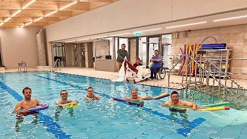 Die Nutzung des Lehrschwimmbads hat begonnen.
