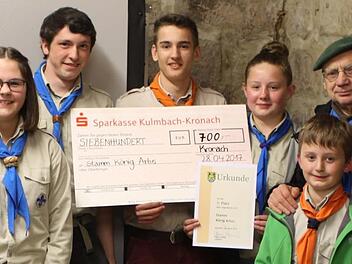 Die Pfadfinder gewannen den mit 700 Euro dotierten Jugendpreis 2017. Foto: Michael Wunder