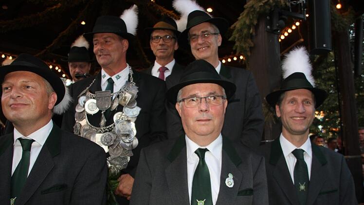 Impressionen von der Königsproklamation am letzten Tag des Kronacher Freischießens 2018. Foto: Veronika Schadeck
