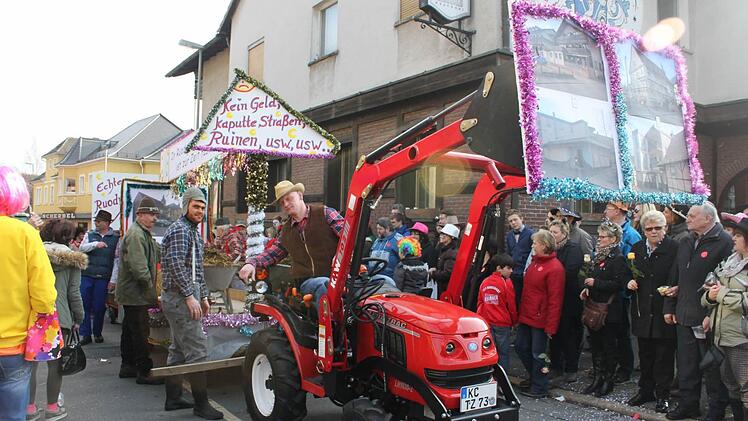 Auch in der Badstraße feierten die Narren.