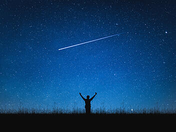 Sternschnuppe, Sternenhimmel