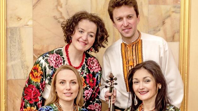 Das "Bandura-Goldkehlchen-Quartett" gastiert in Hain. Foto: pr