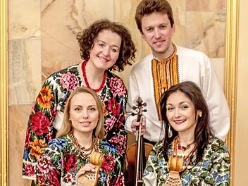 Das "Bandura-Goldkehlchen-Quartett" gastiert in Hain. Foto: pr