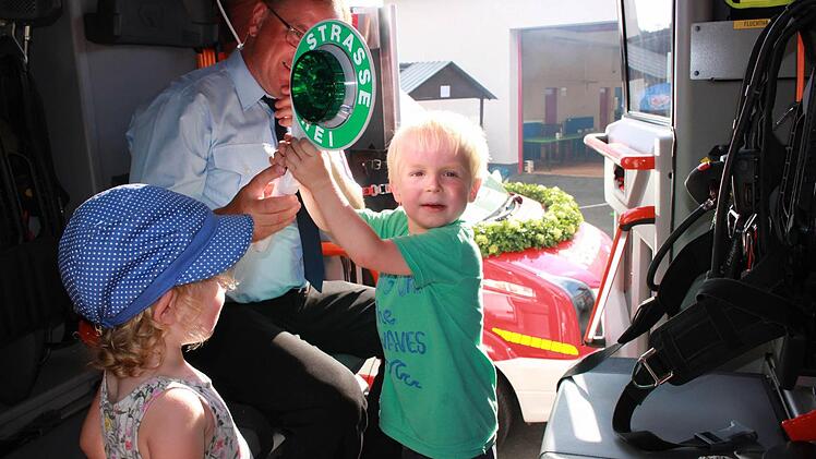 Impressionen vom Sommerfest der Eberner Feuerwehr. Foto: Katharina Becht