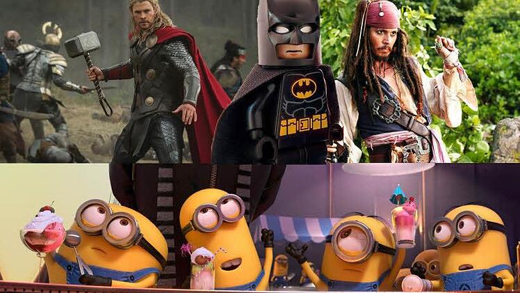 Star Wars, Fluch der Karibik oder die Minions: 2017 kommen viele Fortsetzungen in die Kinos, aber auch Neuverfilmungen und Remakes. Fotos: Universal Pictures/Disney Enterprises/Peter Mountain/Jay Maidment/pixabay.com