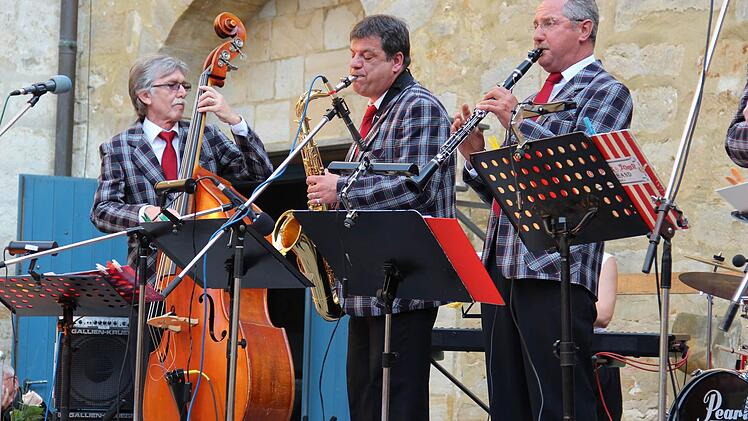 Die Old Beertown Jazzband lud zur 8. Moonlight Serenade. Foto: Katharina Müller-Sanke
