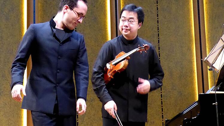Seit ein paar Jahren ein Team: Igor Levit und Feng Ning. Foto: Ahnert