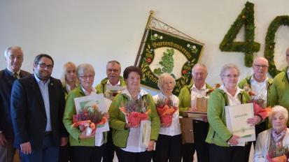 Die  Gründungsmitglieder des Gartenbauvereins. Foto: Patrick Hahn