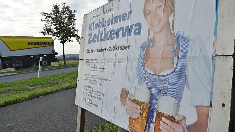 Zum fünften Mal steigt am Wochenende die Klebheimer Zeltkerwa.  Foto: Bernhard Panzer