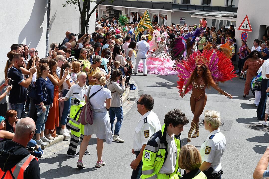 Umzug beim Samba-Festival in Coburg