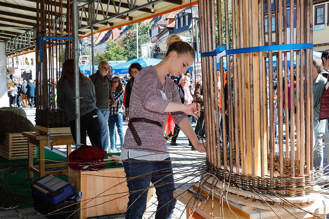 Korbmarkt in Lichtenfels am Samstag