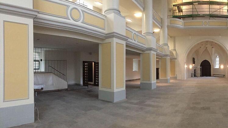 Blick in das renovierte Kirchenschiff von St. MorizFoto: Jochen Berger