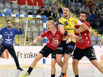Romas Kirveliavicius läuft derzeit seiner Form hinterher. Am Samstag traf er keinen einzigen seiner acht Wurfversuche.  Fotos: Timo Geldner