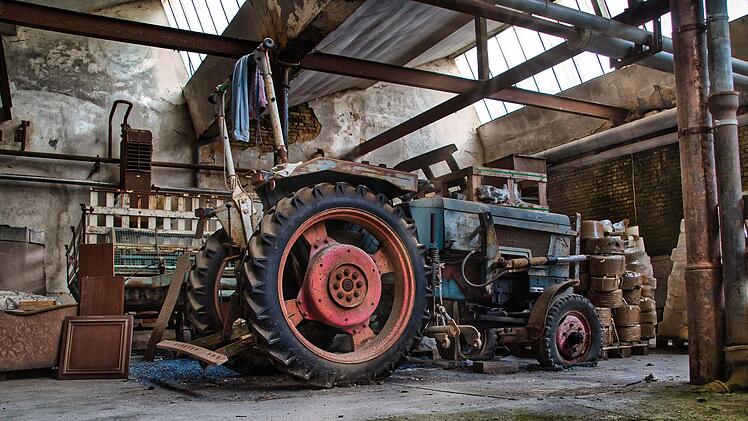Der alte Traktor  Foto: Horst Göring