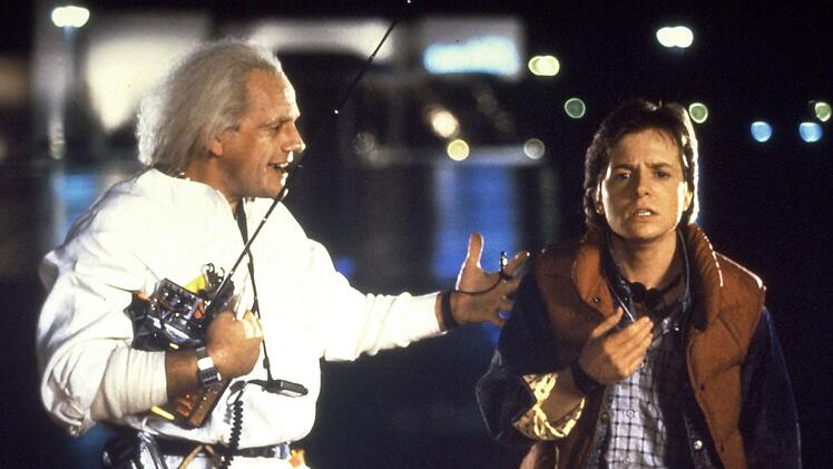 Michael J. Fox (rechts) wurde mit "Zur&uuml;ck in die Zukunft" endg&uuml;ltig zum Superstar.