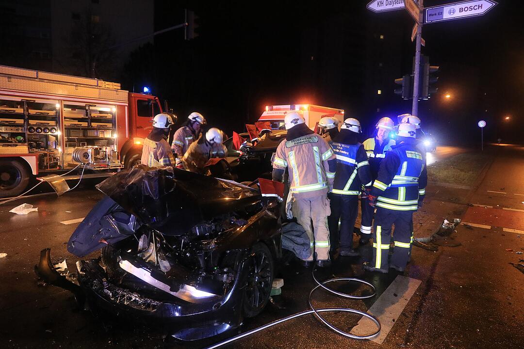 Schwerer Unfall auf dem Berliner Ring in Bamberg