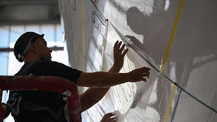 AeroSHARK-Installation an einem Airbus A330