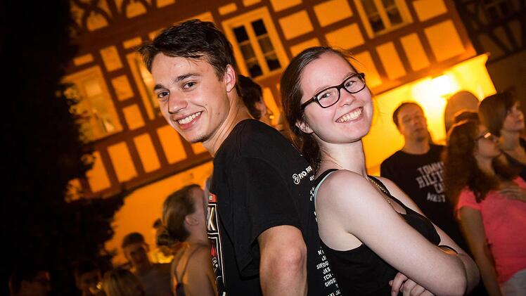 Freitagnacht: Impressionen vom Kulmbacher Altstadtfest. Foto: Alexander Muck