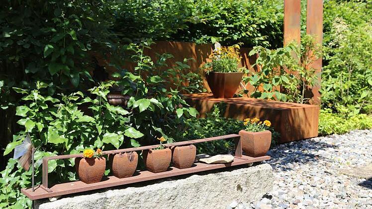 Impressionen aus Carmen Kunerts Gartenatelier in Thurnau. Foto: Barbara Herbst