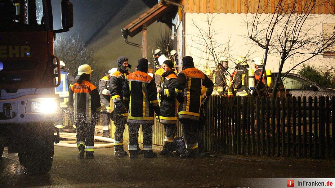 Brand eines Einfamilienhauses in Engelmannsreuth
