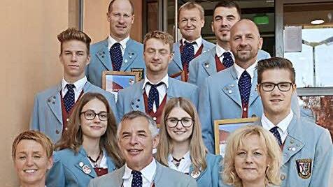 All diese Steinacher Musiker wurden geehrt Foto: Kathrin Kupka-Hahn.
