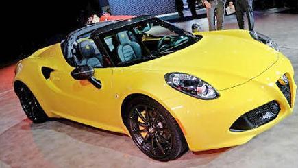 Die neue Europaversion des Alfa Romeo 4C Spider.  Foto: Auto-Medienportal.