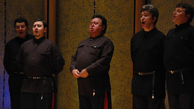Die Donkosaken begeisterten im Rossini-Saal. Foto: Peter Klopf