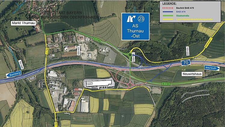 A70 bei Thurnau nach Hangrutsch verlegt: Verkehr fließt erstmals über neue Strecke