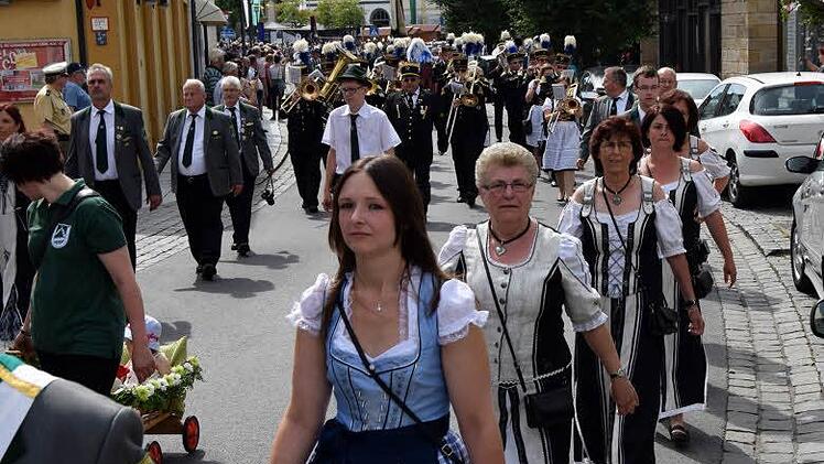 Die Bergmannskapelle Stockheim ist seit längerer Zeit wieder dabei. Foto: Andreas Welz