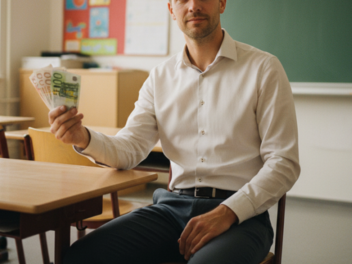 Symbolbild: Lehrkraft im Klassenzimmer