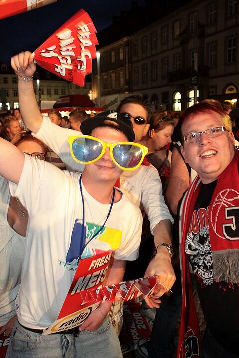 Meisterfeier Brose Baskets Bamberg Maxplatz