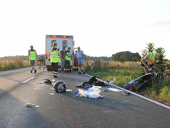 Am Sonntagabend hat sich im Kreis Forchheim ein schwerer Unfall ereignet. Fotos: News5/Merzbach