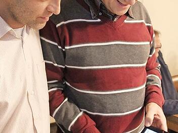 Bürgermeister Jochen Steppert aus Neubrunn (links) und sein Stellvertreter Robert Muckelbauer aus Kirchlauter. Foto: Ralf Kestel