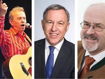 Menschen der Woche: Günther Sigl von der Spider-Murphy-Gang (links), Sport-Fanatiker Wolfgang Gremmelmaier (Mitte) und der CSU-Landtagsabgeordnete Jürgen W. Heike.CT-Archiv
