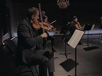 Musiker des Philharmonischen Orchesters gestalten die neue Folge von "Klassik am Sonntag".Screenshot: Landestheater Coburg