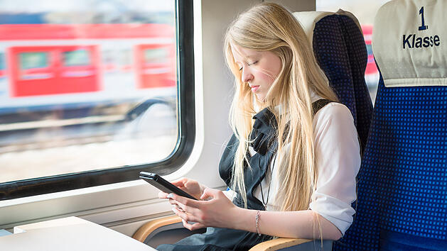 Bahn fahren, Deutsche Bahn, Zug, erste Klasse, Flexticket