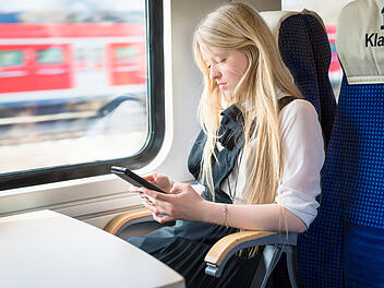 Bahn fahren, Deutsche Bahn, Zug, erste Klasse, Flexticket