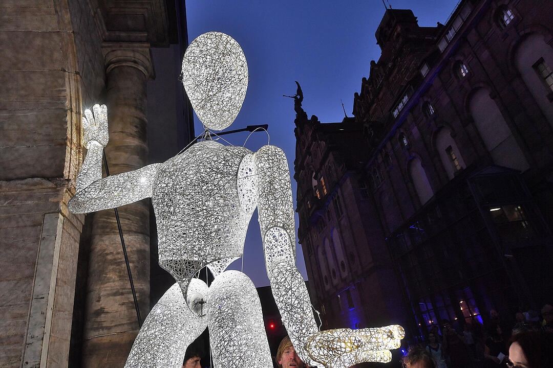 Impressionen der Blauen Nacht 2018 in Nürnberg