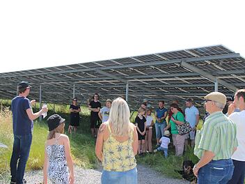 Eröffnung des Solarparks in Ramsthal.
