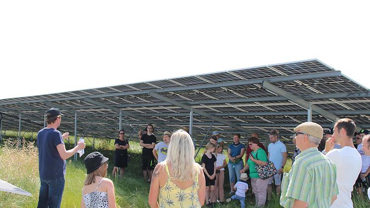 Eröffnung des Solarparks in Ramsthal.