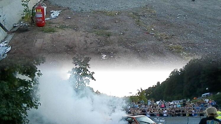 Burnout-Wettbewerb. Foto: Rainer Fritsch