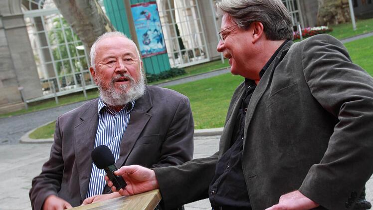 Bad Kissingens Baudirektor Hermann Schober im Gespräch mit Redakteur Thomas Mäuser. Foto: Carmen Schmitt