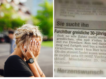 Ungewöhnliche Kontaktanzeige aus Bayern: "Furchtbar greisliche 30-Jährige sucht"