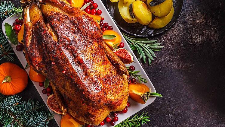 weihnachtlicher Gänsebraten