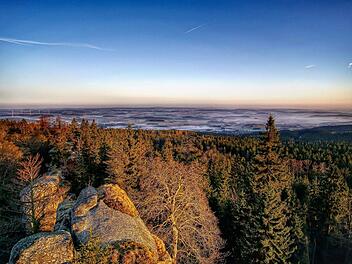 Blick vom Großen Waldstein im Fichtelgebirge:Foto: Ramona Schirner/infrankenpix