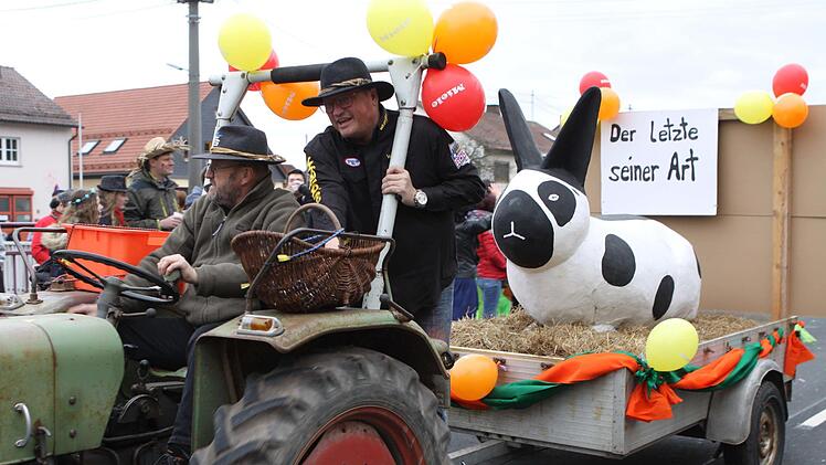 Faschingsumzug in Neukenroth. Foto: Michael Wunder
